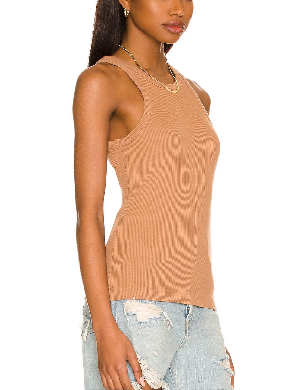 Agolde Ribbed Bailey Tank Top NWT